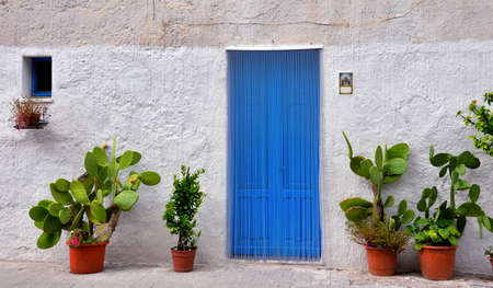 Picturesque door in the center of San Vito Lo Capo Sicily Italyの写真素材