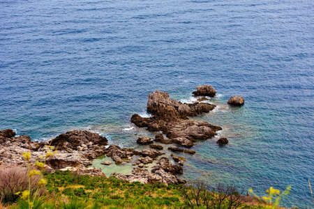 coastal path in the zingaro natural reserve sicily italy
