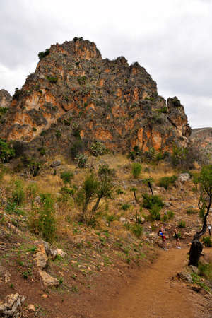coastal path in the zingaro natural reserve sicily italy