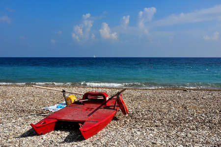 guidaloca beach Castellammare del golfo Sicily Italyの写真素材
