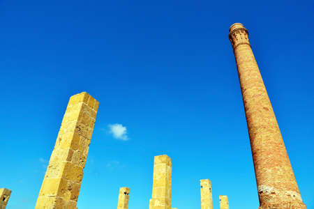 The ruins of the abandoned factory tonnara in the Vendicari nature reserve, Sicily, Italyの写真素材