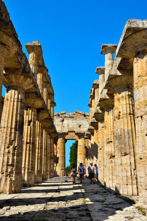 temple of Neptune It was built in the Doric order around 460â450 BC September 14 2018 Capaccio Paestum Italyのeditorial素材