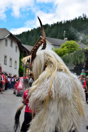 villnosser dorffest, Feast of the village bread in the oven- July 8 2018 St Peter Val di Funes Italyのeditorial素材