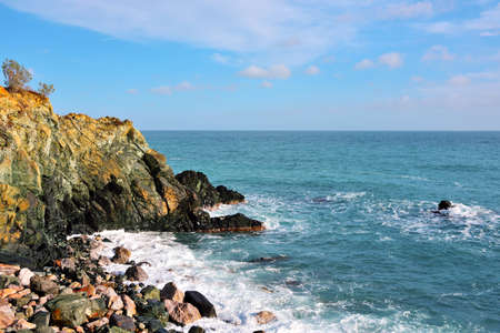 coastal panorama at Cogoleto Liguria Italy