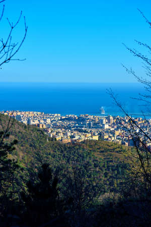 cityscape of Genoa, Liguria Italyの写真素材