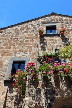 glimpse of civita di Bagnoregio Viterbo Italyのeditorial素材
