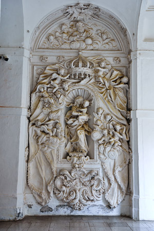 interior of the Certosa di San Lorenzo 29 September 2022 Padula Italyのeditorial素材