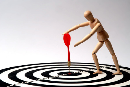 Dummy on the target shootingの写真素材