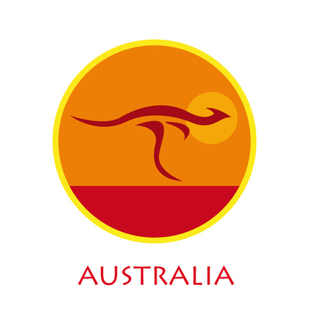 Vector sign kangarooのイラスト素材