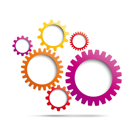 Abstract gear backgroundのイラスト素材