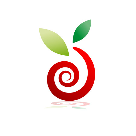 Vector sign abstract stylized snailのイラスト素材