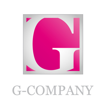 Vector button initial letter G on black backgroundのイラスト素材