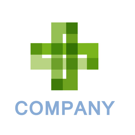Vector sign pharmacy, green crossのイラスト素材