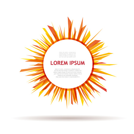 Vector explosion of solar energyのイラスト素材