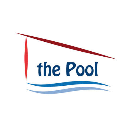 Vector sign pool and spaのイラスト素材