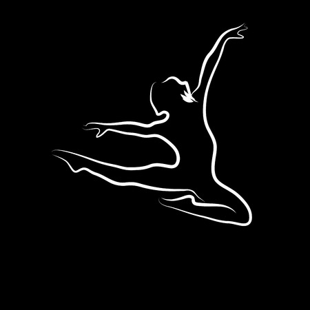 Vector illustration classical balletのイラスト素材