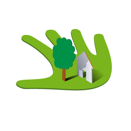 Vector sign service houseのイラスト素材