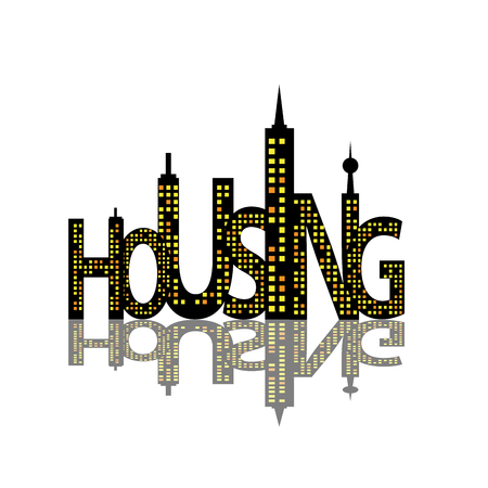 Vector sign housingのイラスト素材