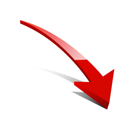 Vector glossy arrowのイラスト素材