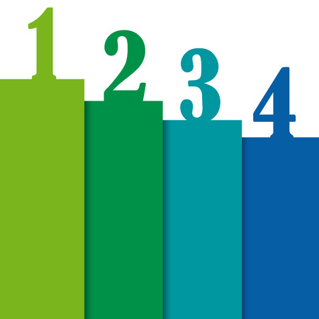 Vector faq labels, four optionsのイラスト素材