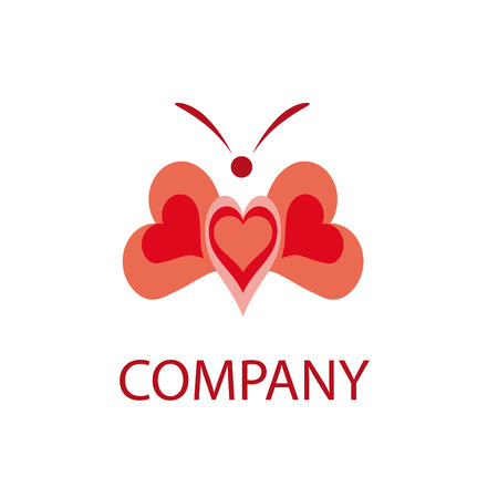 Vector sign abstract butterflyのイラスト素材