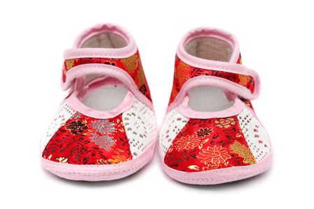 A pair of  shoes isolated on white .の写真素材