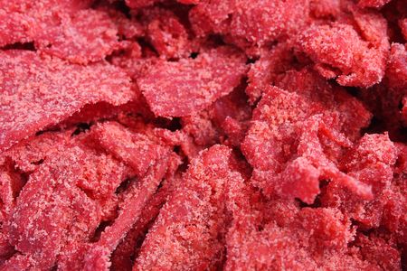 Close up of dried and baked cuttlefish as whole background.の写真素材