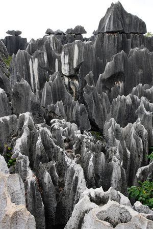 Scenery view at Shilin Stone Forest of Kunming, Yunnan, China.の写真素材