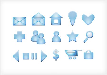 set of icons for the site, mail,  symbol, webの写真素材