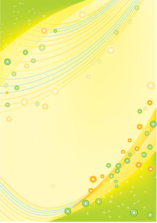bright festive background with circles, lines, starsのイラスト素材