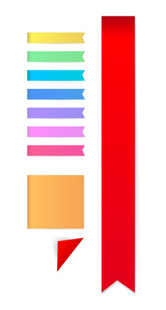 web interface buttons bookmarksのイラスト素材