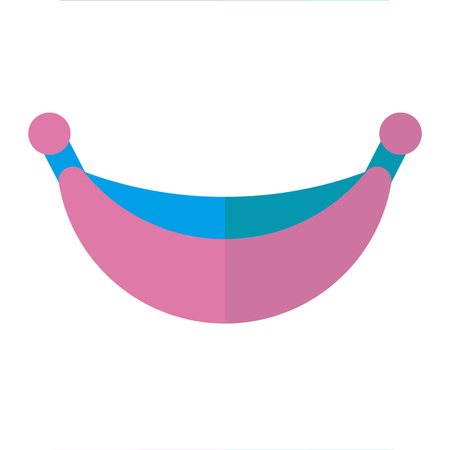 HAMMOCK icon flat style pink blueのイラスト素材