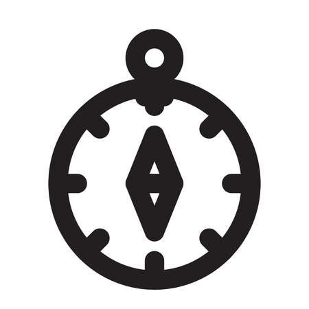 COMPASS icon line styleのイラスト素材