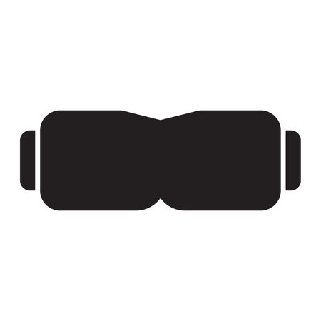 GLASSES icon solid styleのイラスト素材