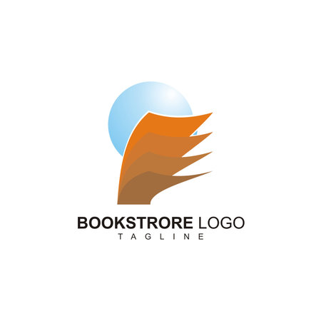 World Bookstore Vector Logoのイラスト素材