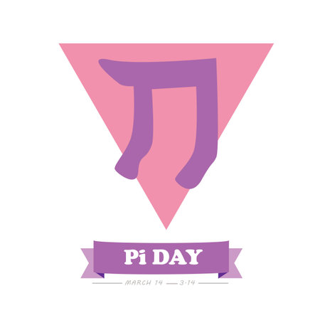 Pi day Logo Vectorのイラスト素材