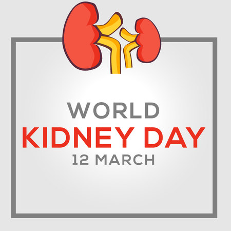 World Kidney day campaignのイラスト素材