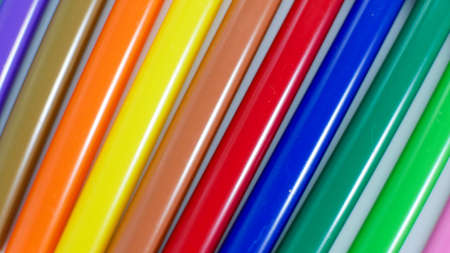 colorful texture of markers. for the concept of colorful and cheerful backgroundの写真素材