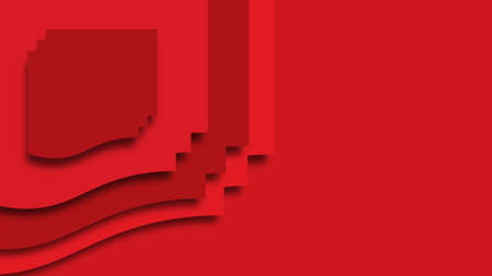 3D abstract red background. Red geometric texture. blank space for text.の写真素材