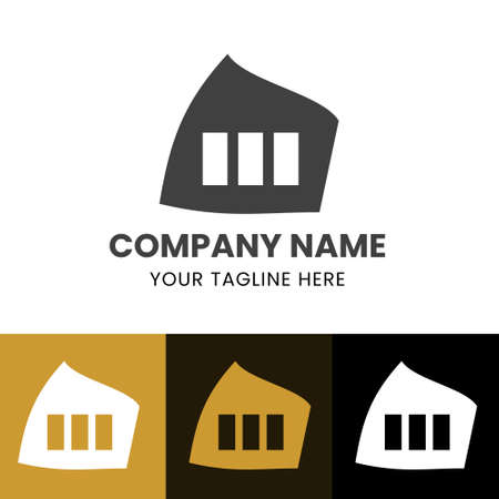 vector design real estate company logo. property developerのイラスト素材