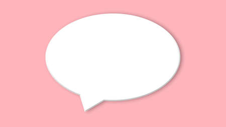 callout pastel pink background with copy space, ready to use