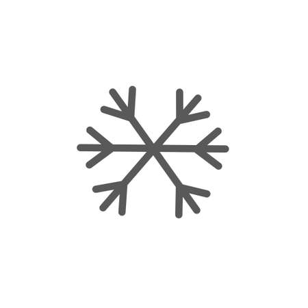 vector snowflake icon on white background.のイラスト素材