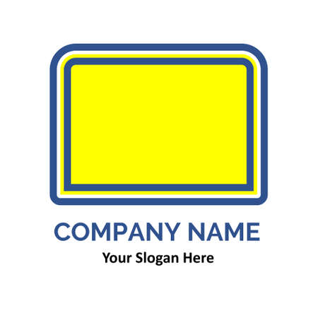 simple square shape vector logo for various businesses.のイラスト素材