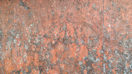 Rust peeling off metal surface