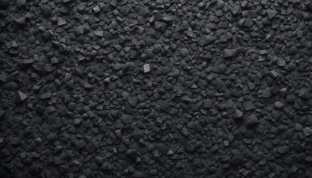 Close up of black sand stone texture. Abstract background and texture for design.の素材