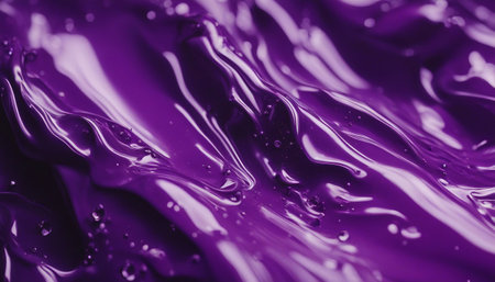 close up of purple oil paint drop texture use for background or wallpaperの素材