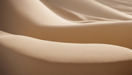 Close-up of a sand dune in the desert of Moroccoの素材