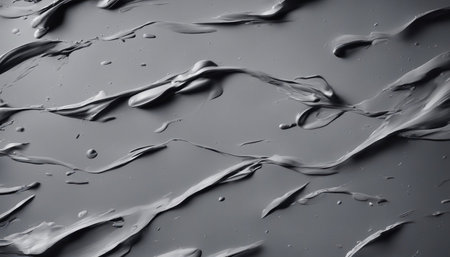 abstract background of black liquid or paint drop splashing on black backgroundの素材