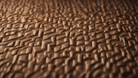 close up of a brown leather texture - abstract background and texture conceptの素材