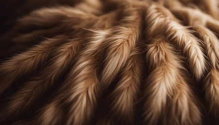 Close up of fur texture for background. Shallow depth of field.の素材